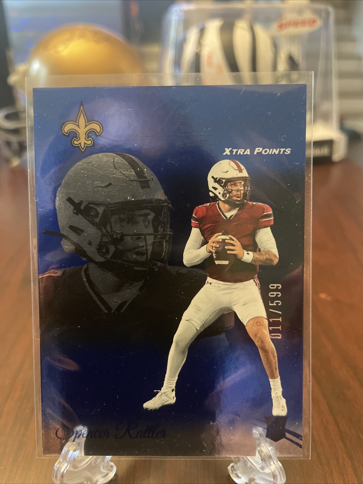 2024 Panini Prestige - Rookies Xtra Points Blue #359 Spencer Rattler /599 (RC)