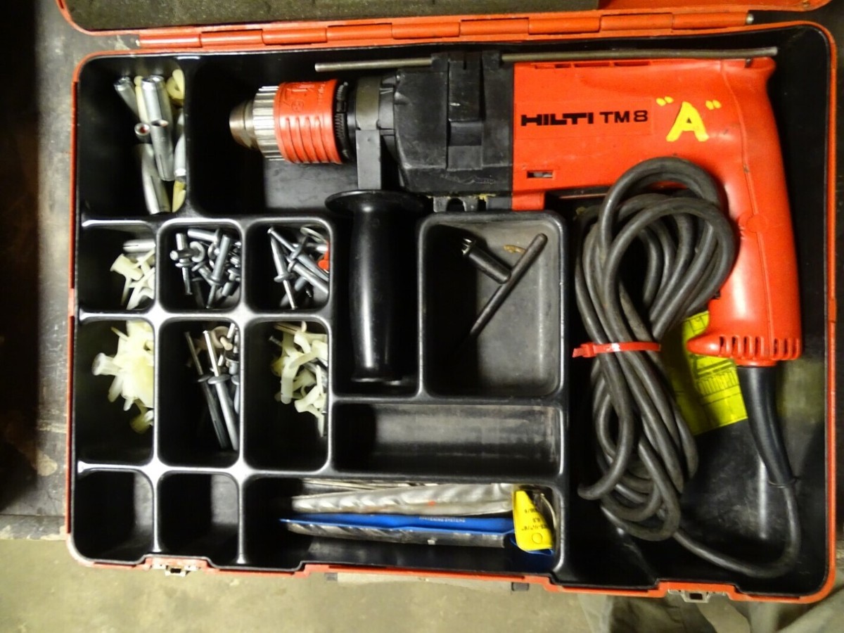 Hilti Corded Hammer Drill w/ Case Accessories 115Vac 4A, TM