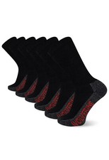 Wolverine Men's 3-Pairs black Steel ToeCotton Work SockSize large