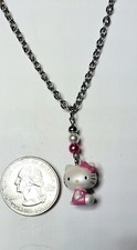 hello kitty charm necklace jewelry sitting Sanrio 2007.