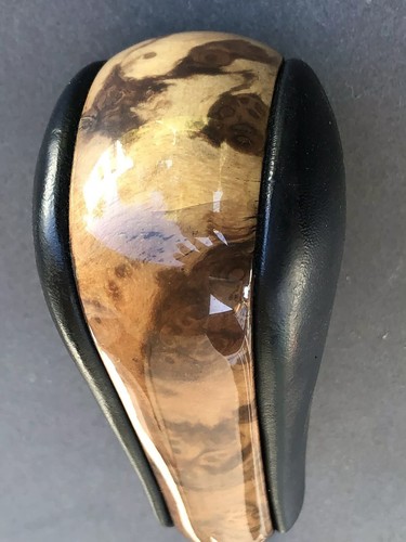 1999 2000 2001 2002 2003 BMW 528i 530i LEATHER SHIFT KNOB BURL WOOD BMW OEM - Bild 6 von 12