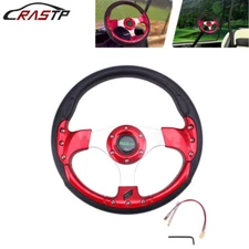 13inch Red Golf Cart Steering Wheel For EZGO TXT RXV Yamaha and Club Car