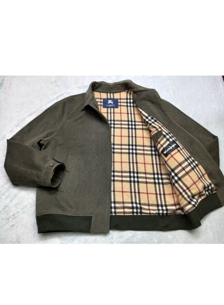 Burberry London vintage merino wool bomber jacket Size 6/L Burberry London vintage merino wool bomber jacket Size 6/L