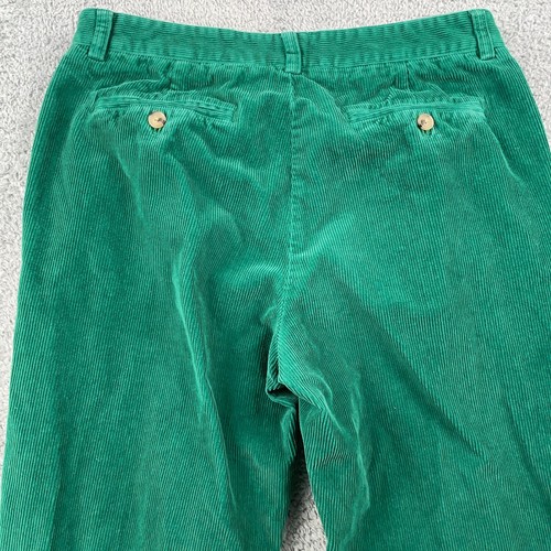 Vineyard Vines Pants Mens 32x32 Green Corduroy Club Straight Trousers Preppy - Picture 3 of 9