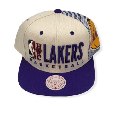 Mitchell and Ness LA Lakers HWC M&N Low Big Face Snapback Black/Yellow