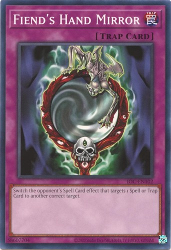 Yu-Gi-Oh! Fiend's Hand Mirror Common Trap Card IOC-102 LP