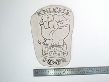 vtg 1960s 1970s Tattoo Flash acetate stencil Knuckle Power signed HAR1