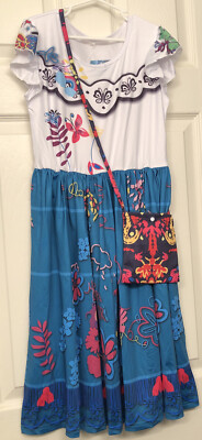 New~ Size 11-12 Disney Encanto Madrigal Dress Mirabel Costume & Bag Set |  eBay