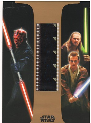 STAR WARS PHANTOM MENACE 35MM COLLECTIBLE FILM CELL (5 Panels of