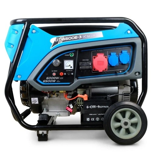 3-Phasen Benzin Stromerzeuger Generator mit 6500W 400V Starkstrom Notstrom - Bild 2 von 8