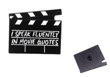 Badges Metal Enamel Brooch Pin Movie Scene Shoot Cartoon Gift Fashion Crafts x 2