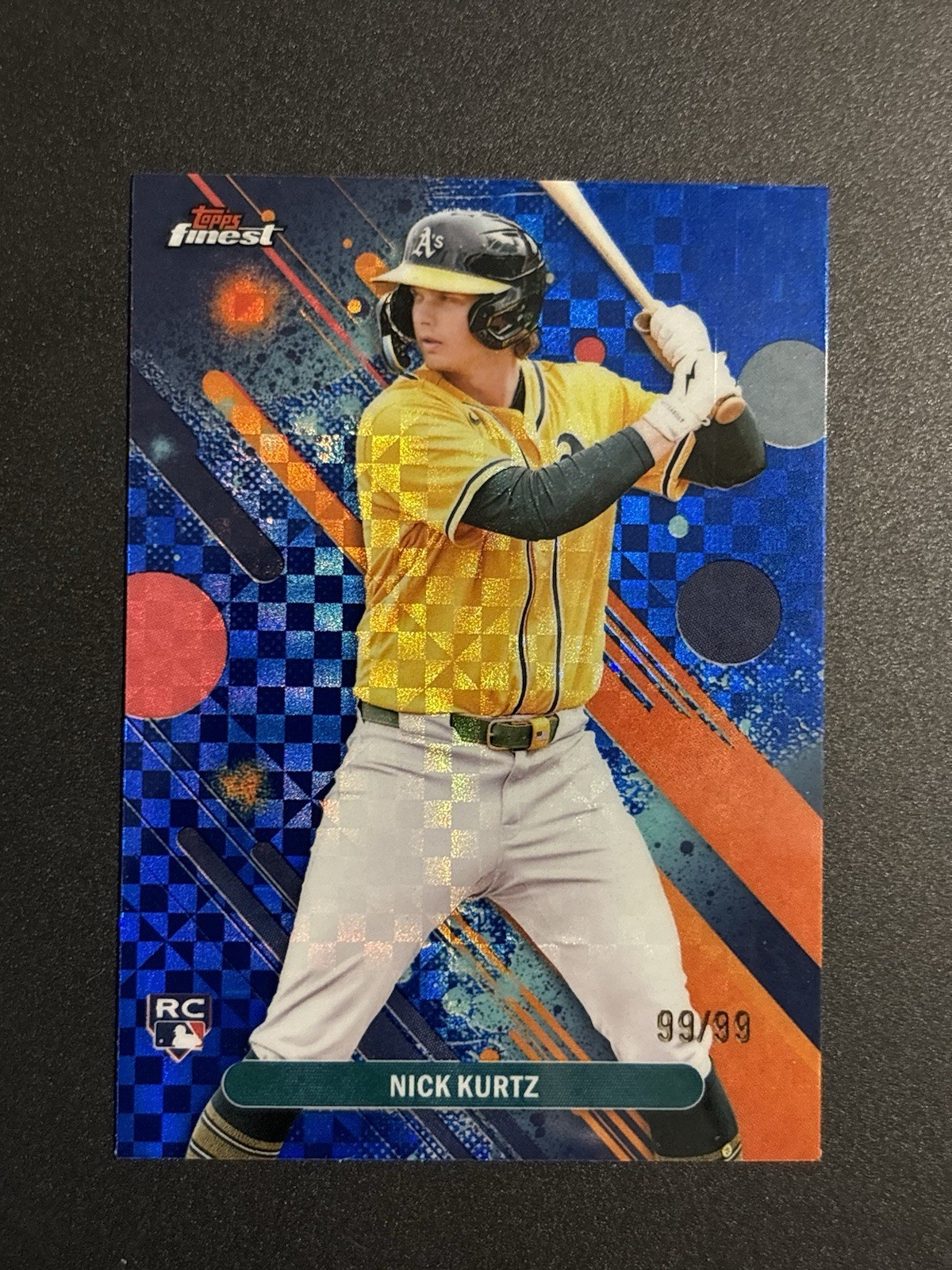Nick Kurtz 2025 Topps Finest Common #10 Blue Checkerboard Refractor /99 (RC)