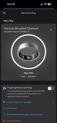 Oura Ring Gen3 Horizon Brushed Titanium 13