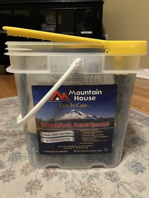 Mountain House Emergency Food Breakfast Freeze Dried, 16 Pouches, Camping, New