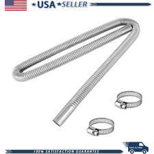 Stainless Steel Flexible Exhaust Pipe 59.1 Inches Long 2.5cm1 Id 2 Hose Stainless Steel Flexible Exhaust Pipe 59.1 Inches Long 2.5cm1 Id 2 Hose