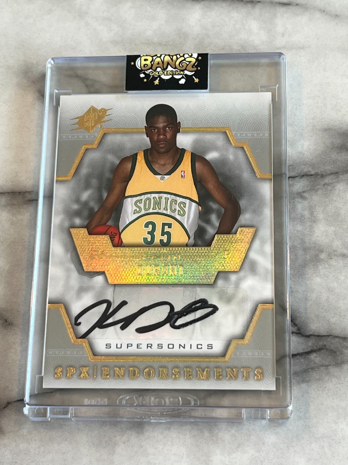 2007-2008 UD SPx Kevin Durant Endorsements Rookie Autograph