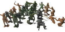 1963 LOUIS MARX 1963 LOT OF 25 RUSSIAN, JAPANESE , GERMAN 6 INCH ARMY FIGURES