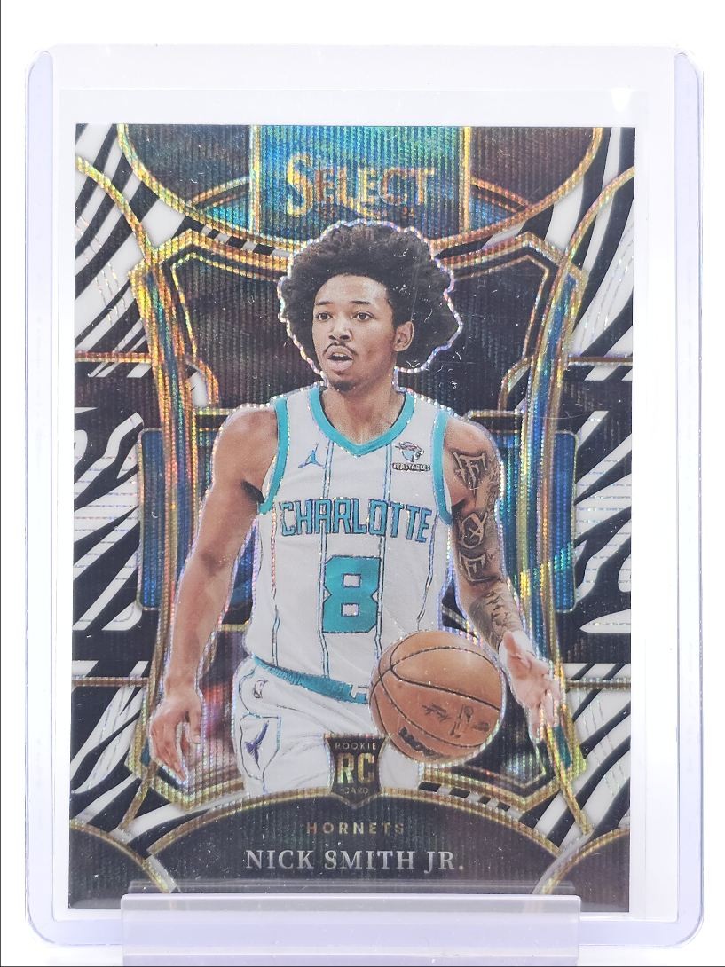 NICK SMITH JR. 2023-24 SELECT MEZZANINE ROOKIE ZEBRA PRIZM #310 RC Q2794