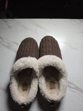 Skechers Women's Bobs Keepsakes Slippers Cozy Blend Chocolate Size 7