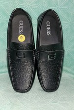 Guess Men's Black Slip-on Dress Shoes Loafer Moccasin GMALSTOR-R  Size 9