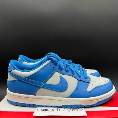 Size 6.5Y Nike Dunk Low Light Silver Sail Light Photo Blue GS FB9109-004