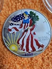 US MINT- 2000  AMERICAN SILVER EAGLE  $1 .999FS. Colorized