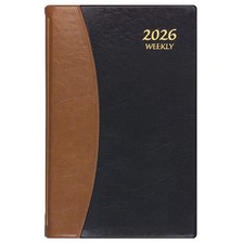 Calendar Company, Black Tan Carriage Weekly 2026 Planner
