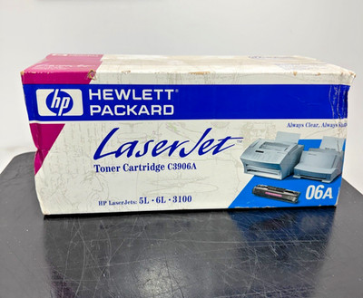 Hewlett Packard Laser Jet Toner Cartridge C3906A (06A) for 5L 6L 3100 3150 NOS