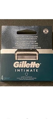 Gillette Intimate Rasierer-Patronen für Intimbereich, 4er Pack