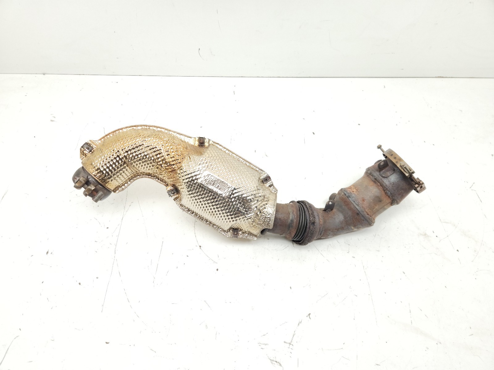 2012-2014 MCLAREN MP4-12C 650S LEFT DOWNPIPE EXHAUST CATALYTIC CONVERTER OEM