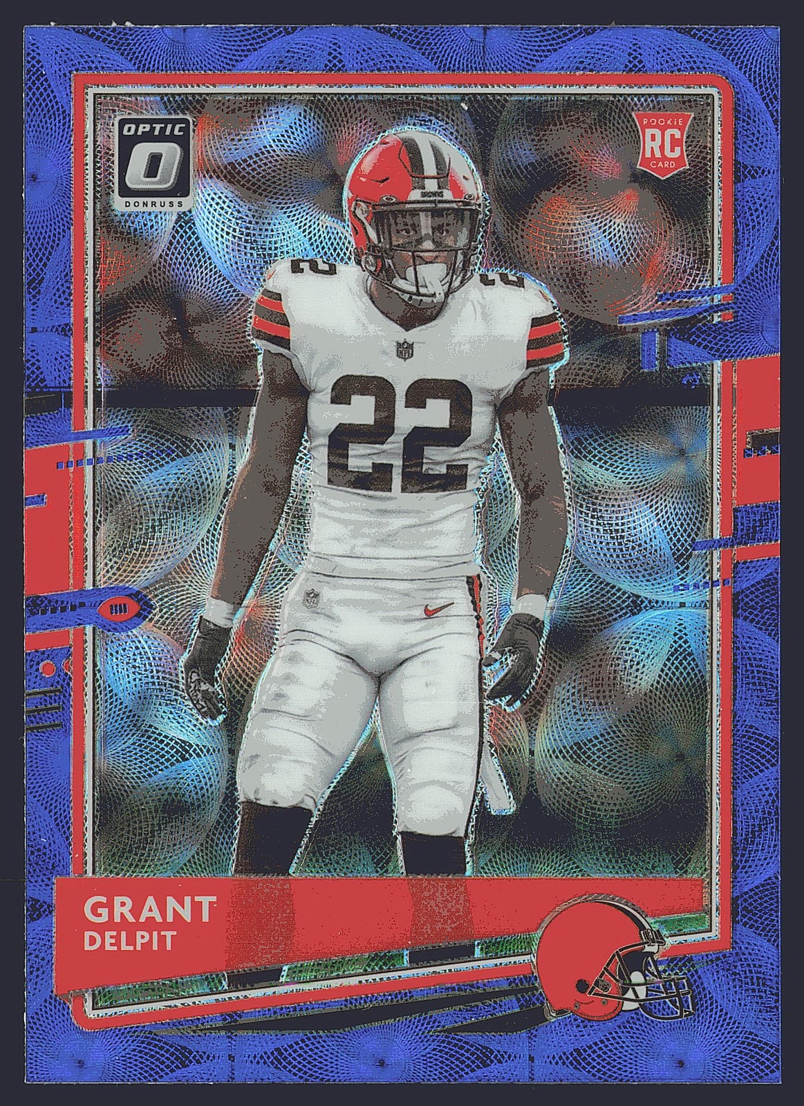 2020 Donruss Optic #122 Grant Delpit Blue Scope RC