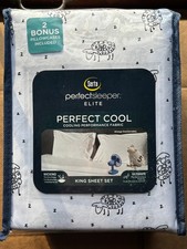 Juego de sábanas Serta PerfectSleeper Sleeping Sheep tamaño king de 6 piezas (fundas de almohada adicionales)