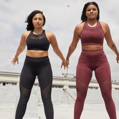 BAIR By Bria Essentials ASH Sports bra Racer Back Zipper Black Women Size Medium - Picture 10 of 10