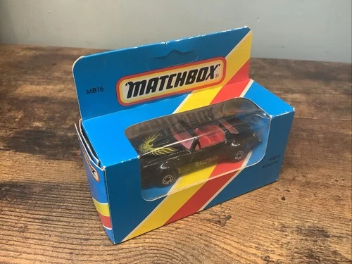Vintage 1981 Matchbox Superfast MB16 Pontiac Black Diecast Car Boxed