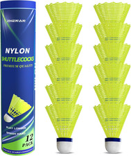 Badminton Birdies,Nylon Badminton Shuttlecocks with Stability Durability for Bat
