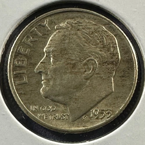 1953-D Roosevelt Dime — photo from the most recent tracked eBay sale
