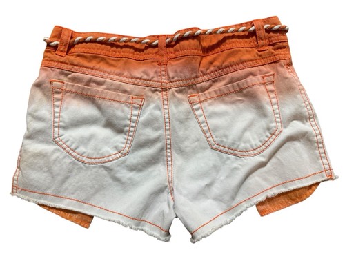 Skechers orange ombre shorts girls size 14 Micro Bootie Rope Belt Boho Fun - Picture 3 of 3