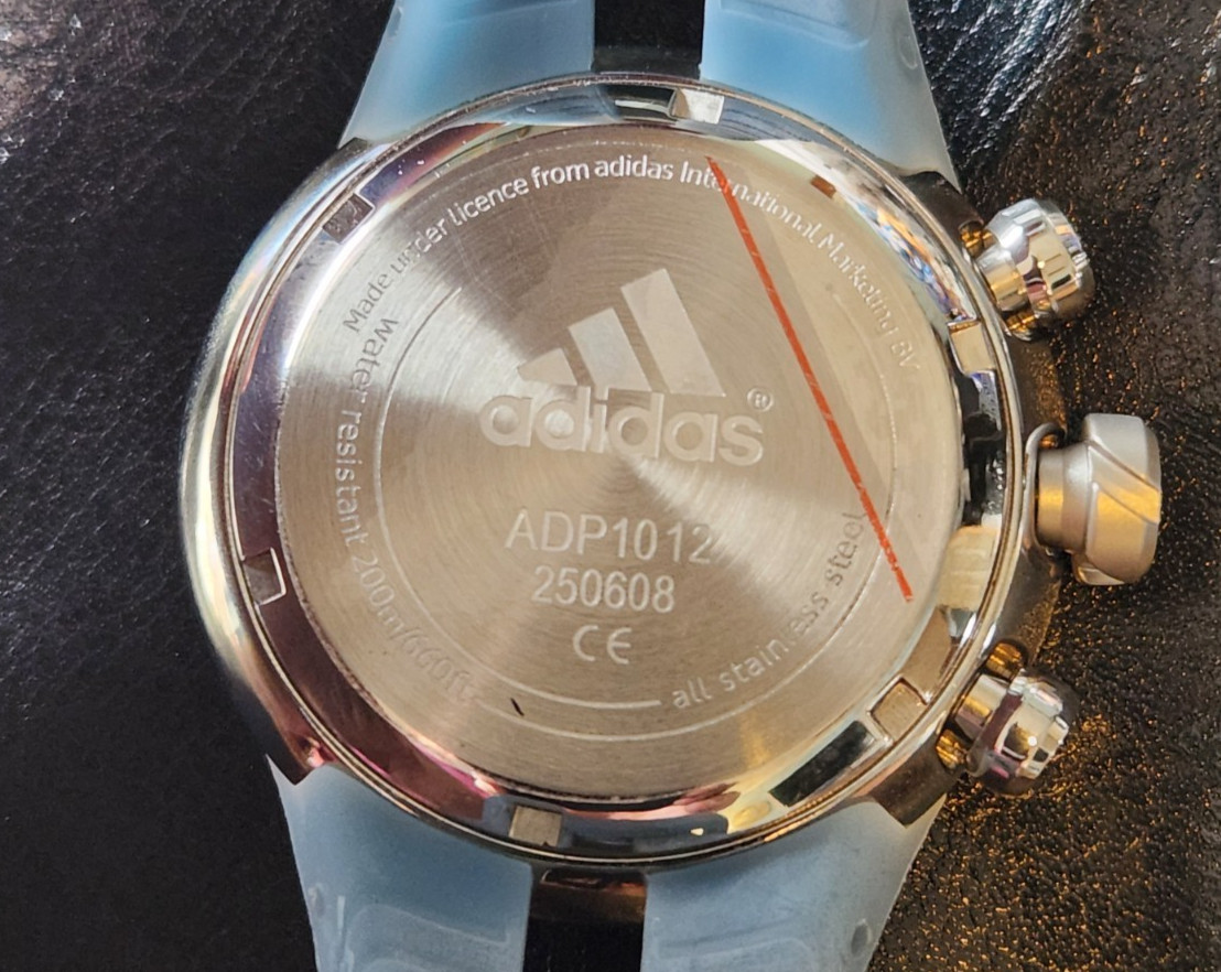 ADIDAS Adi-Star-Pro Chronograph Date Men’s 42mm Quartz Watch SS WR 200M - New