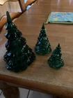 New ListingFenton Set Of 3 Christmas Trees