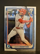 2024 Bowman Chrome Prospects #17 Justin Crawford PHILLIES