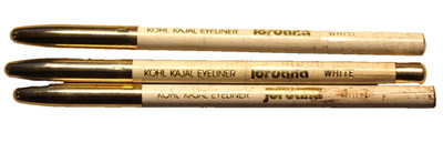 Jordana Kohl Kajal Eyeliner Pencil WHITE Pack of 3