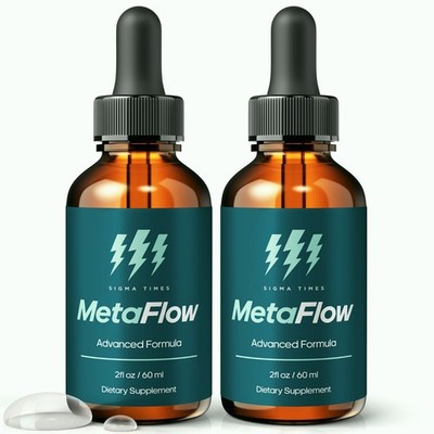 MetaFlow Drops, Meta Flow Blood Support & Metabolism Liquid Supplement - 2 Pack
