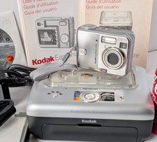 Kodak C340 Camera & EasyShare Printer Dock Digital Compact for Parts or Repair