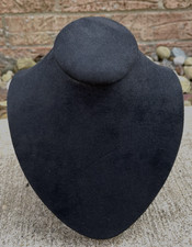 Necklace Display Bust Black Velvet Jewelry 7.5" tall