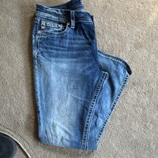 Women  s Blue Medium Wash Denim Skinny Jeans Cotton Mid Rise 5-Pocket Zip