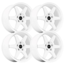 Set-4 Vors Tr37 18x9.5 5x114.35x4.5 White 22mm Wheels Rims 18 Inch