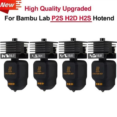 Hotend-Set für Bambu Lab P2S 3D-Drucker Düse aus gehärtetem Stahl Extruder Teile