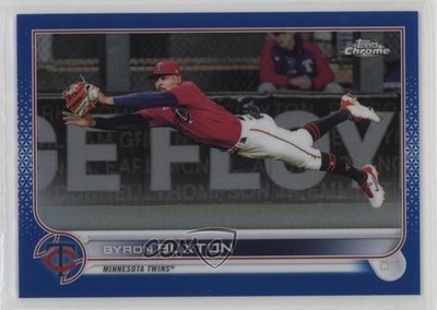 2022 Topps Chrome Blue Refractor 140/150 Byron Buxton #174 s7f