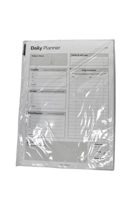 Templatables Daily Planner A4 ADHD Desk Pad Mono Sealed Productivity Notepad