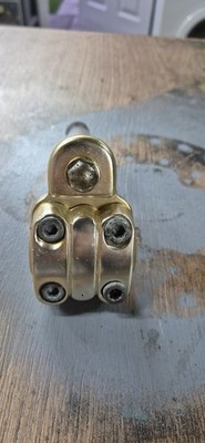 HL alter BMX MX-550 Quill Vorbau gold 21,1mm 4 Bolt Suntour Brute Style Alloy 80er